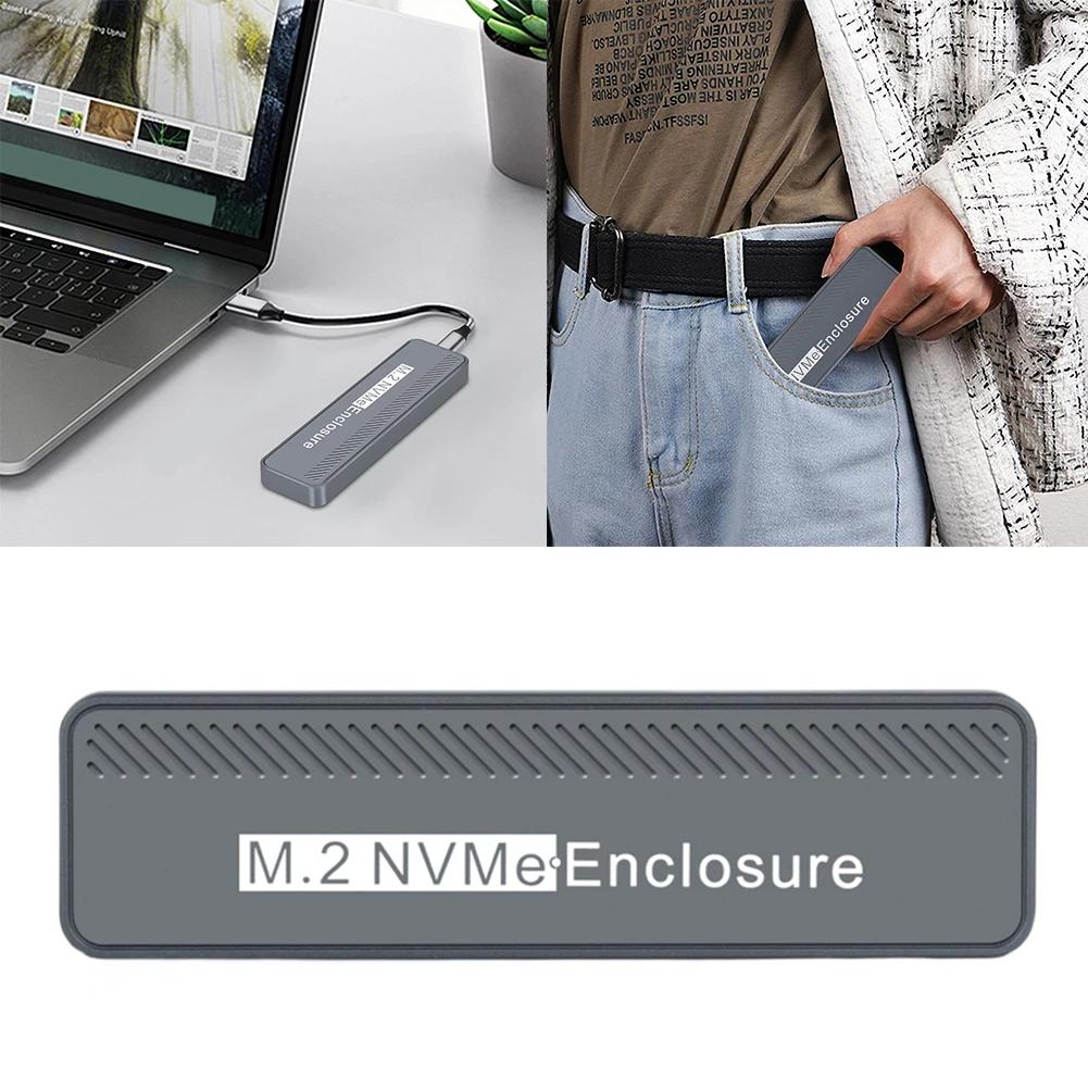 M.2 NVMe SSD Ŭ  SSD ̽, ޴ SSD ڽ,  ƺ PC, USB3.2, GEN2 * 2, 20Gbps, ִ 4TB